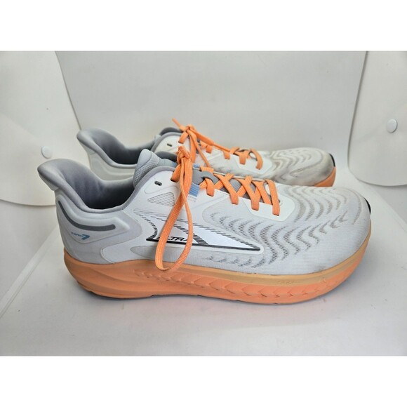 Altra Shoes - Altra Torin 7 Shoes Women's 10.5 White Orange Road Running Athletic Gym Sneakers